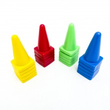 Sports Cones 4"/10cm, IAAF Specifications (Set of 20)