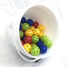 Bucket of Perforated Mini Balls (50 pieces)