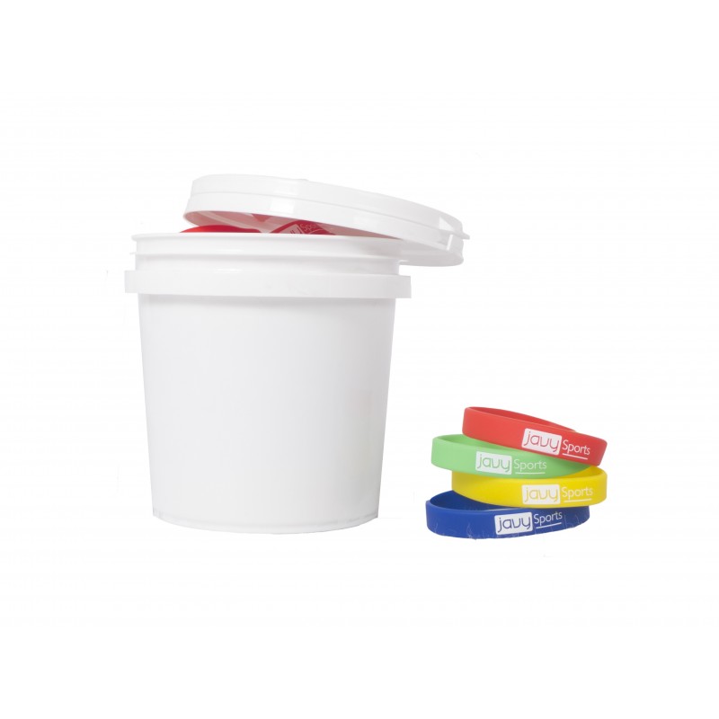 Coloured Wrist Bands (Bucket of 40)