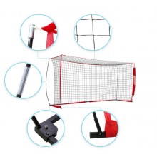 Portable Soccer Net (Red/White)
