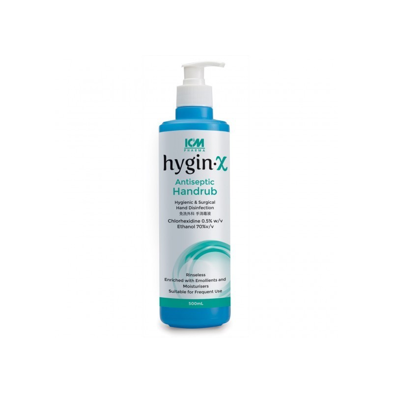 Hygin-X Antiseptic Handrub 500ml Hygin-X Antiseptic Handrub 500ml